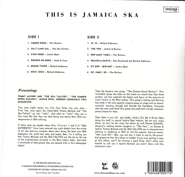 V.A. [This Is Jamaica Ska Presenting Ska-Talites] LP