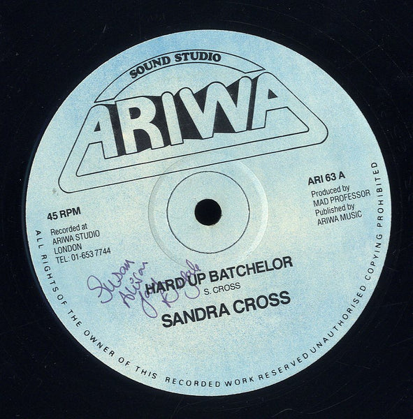 SANDRA CROSS  [Hard Up Batchelor]