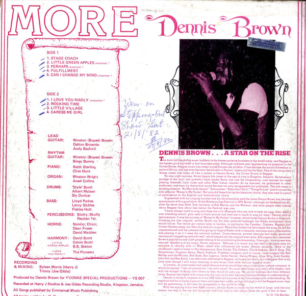 DENNIS BROWN [More]