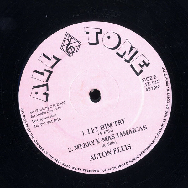 ALTON ELLIS [Woman / Let Him Try / Merry X-Mas Jamaican]