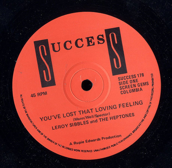 LEROY SIBLS & HEPTONES [You've Lost That Loving Feeling / Ale Ala Aba . Redemption Ground]