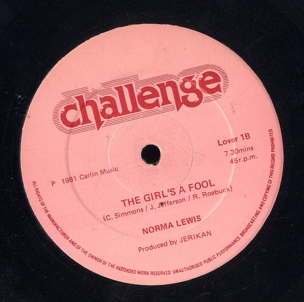 NORMA LEWIS [This Feeling's Killing Me / The Girl's A Fool]