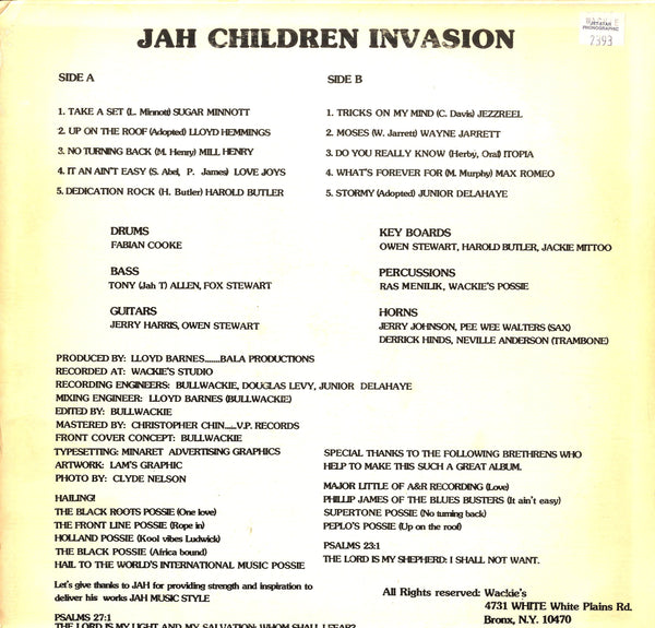 V. A. : SUGAR MINOTT . LOVE JOYS . JUNIOR DELAHAYE ... [Jah Children Invasion]