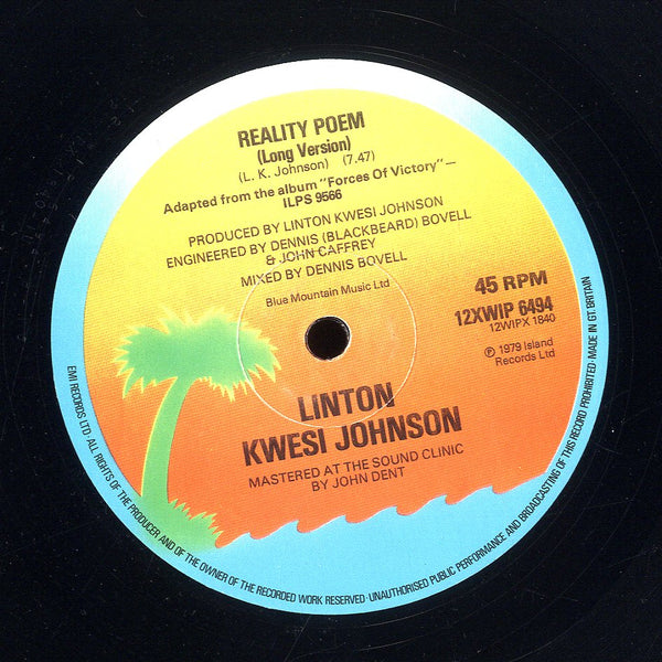 LINTON KWESI JOHNSON [Want Fi Go Rave / Reality Poem]