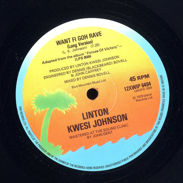 LINTON KWESI JOHNSON [Want Fi Go Rave / Reality Poem]