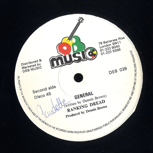 DENNIS BROWN / RANKING DREAD [I Don't Want To Be No General / General]