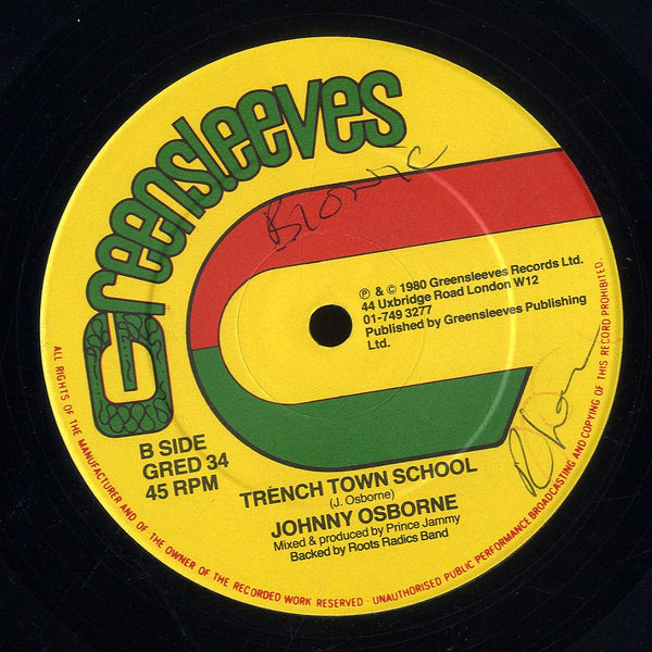 JOHNNY OSBORNE [Fally Ranking / Trench Town School]