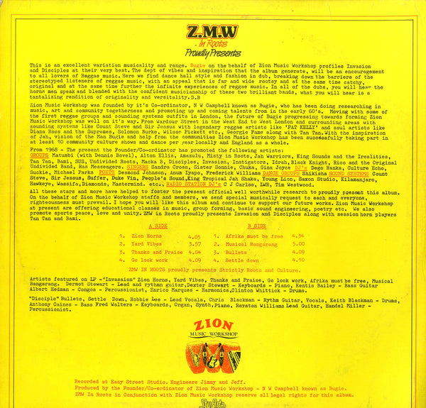 Z.M.W [Strictly Roots & Culture]