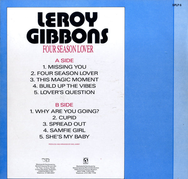 LEROY GIBBONS [Four Season Lover]