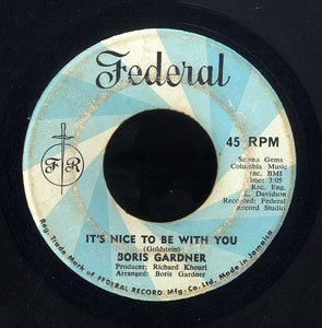 BORIS GARDINER [It's Nice To Be With You / Misty Blue]
