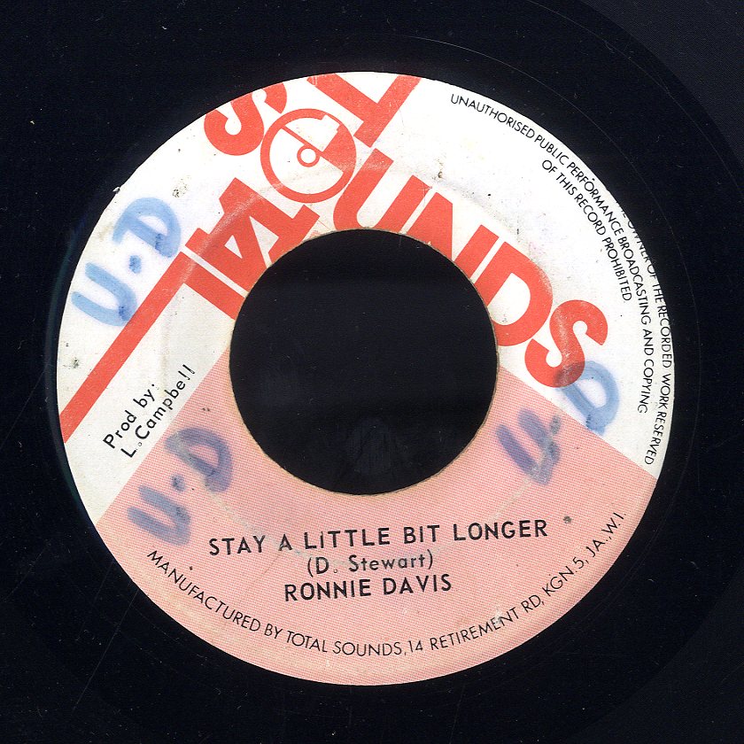RONNIE DAVIS  [Stay A Little Longer ]