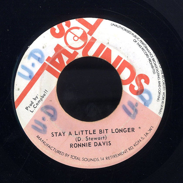 RONNIE DAVIS  [Stay A Little Longer ]