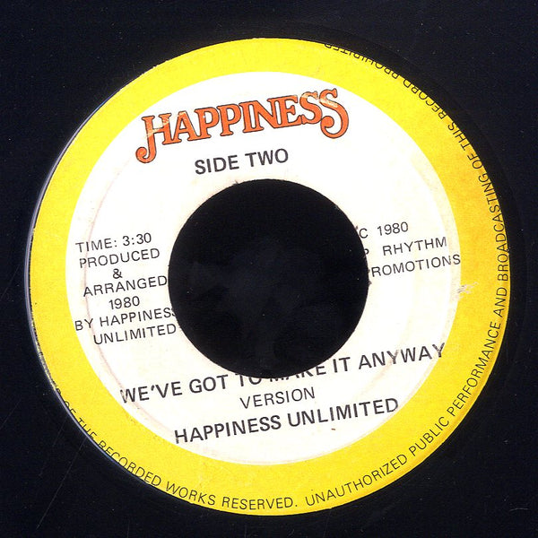 GLEN WASHINGTON & HAPINESS UNLIMITED [We've Got To Make It Anyway ]