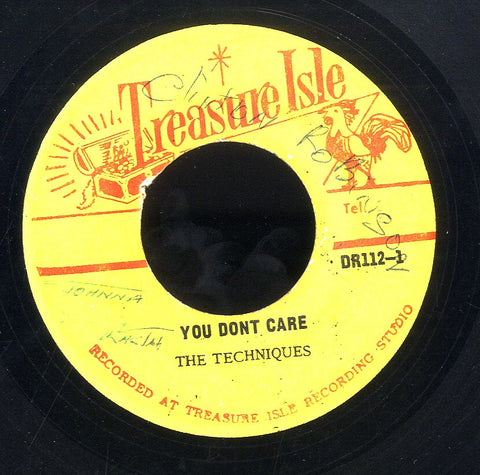 THE TECHNIQUES / TOMMY MCCOOK & THE SUPERSONICS [You Don't Care / Don On Bond Street]