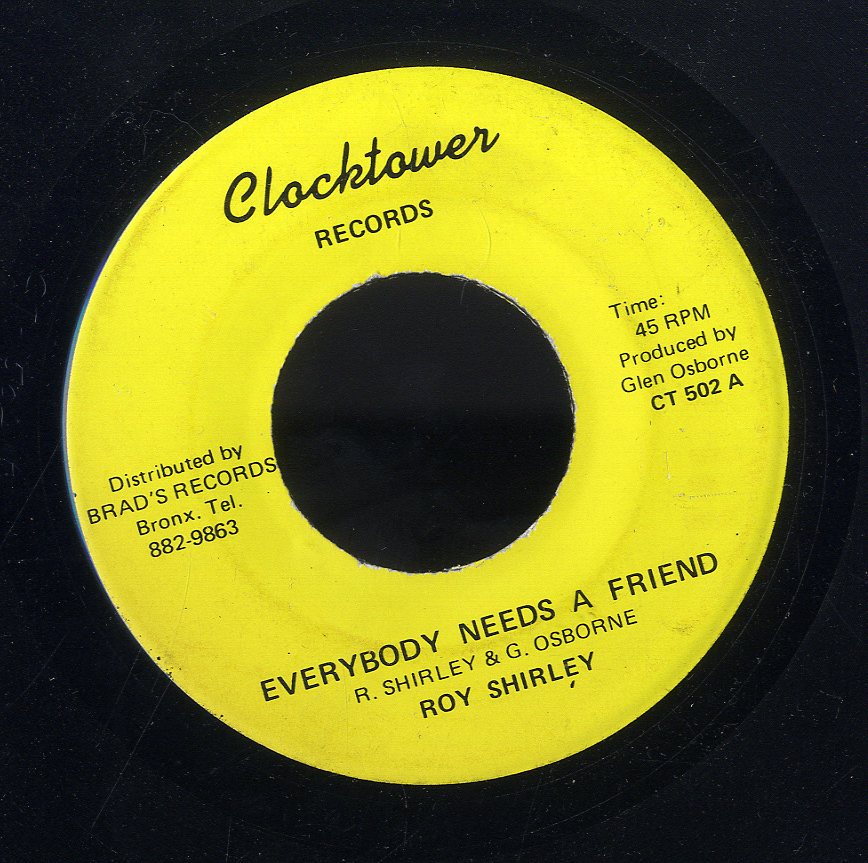 ROY SHIRLEY [Everybody Needs A Friend]