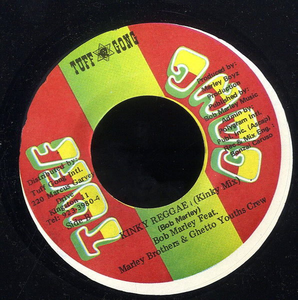 BOB MARLEY FEAT THE MARLEY BROTHERS AND THE GHETTO YOUTHS  [Kinky Reggae (Ragga Mix) / Kinky Reggae (Kinky Mix)]