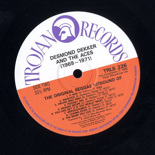 DESMOND DEKKER AND THE ACES [The Original Reggae Hitsound Of Desmond Dekker And The Aces]