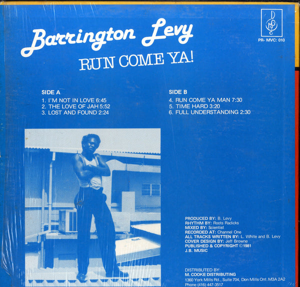 BARRINGTON LEVY [Run Come Ya!]