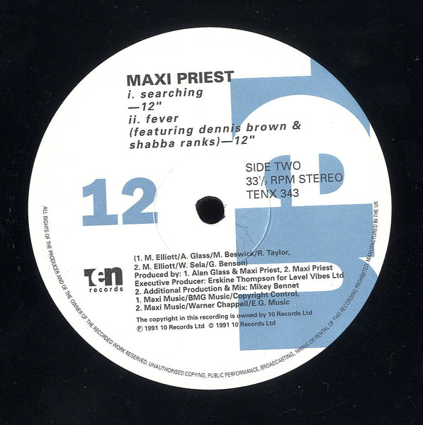 MAXI PRIEST [Just A Little Bit Longer, Best Of Me / Searching, Fever]