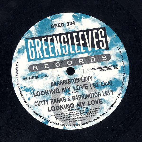 BARRINGTON LEVY / CUTTY RANKS & BARRINGTON LEVY [Looking My Love ('92 Lick) / Looking My Love]