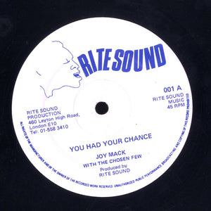 JOY MACK WITH THE CHOSEN FEW [You Had Your Chance]