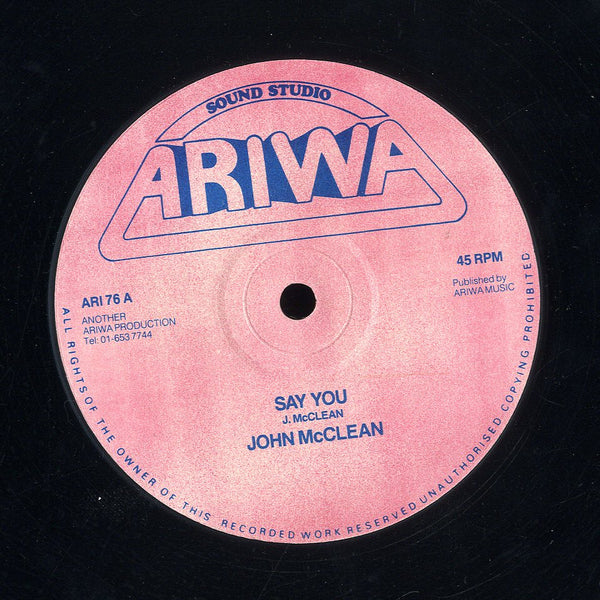 JOHN MCLEAN [Say You]