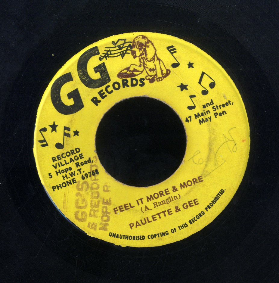PAULETTE & GEE / WINSTON WRIGHT [Feel It More & More / It's Been A Long Time]