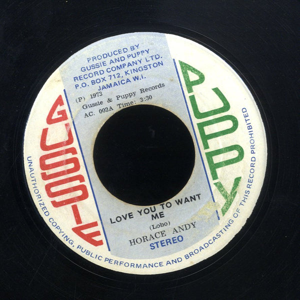 HORACE ANDY [Love You To Want  Me ]