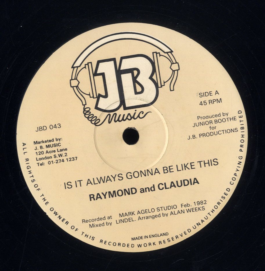 RAYMOND AND CLAUDIA / RAYMOND SIMPSON [Is It Always Gonna Be Like This / Paradise In Your Eyes]