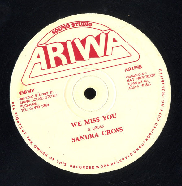 SANDRA CROSS [My Guy / We Miss You]