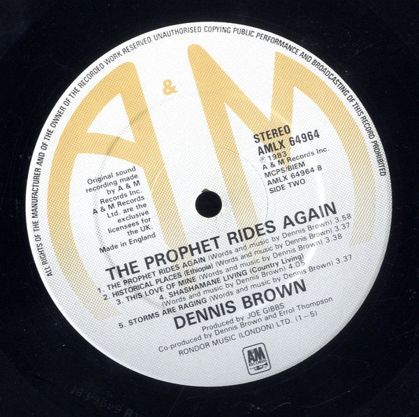 DENNIS BROWN [The Prophet Rides Again]