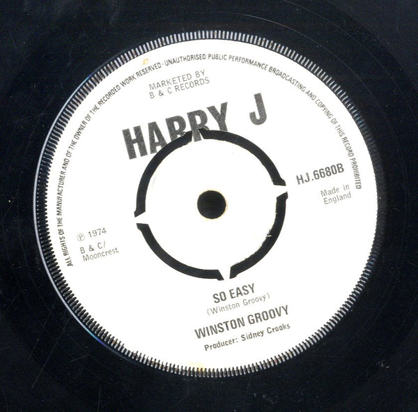 WINSTON GROOVY [Please Don't Make Me Cry / So Easy]