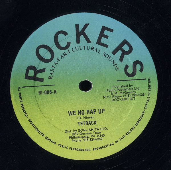 TETRACK / AUGUSTUS PABLO [We No Rap Up / Suckie Yakie]