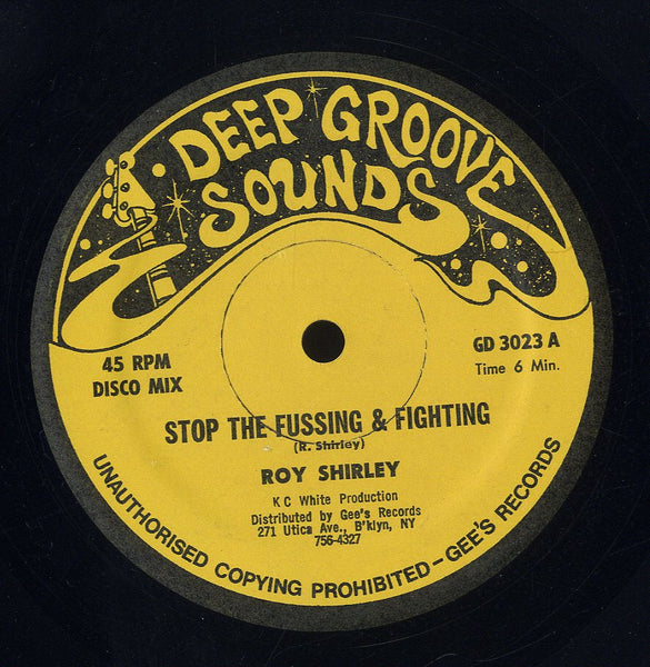 ROY SHIRLEY [Stop The Fussing & Fighting / Diamond Ring]
