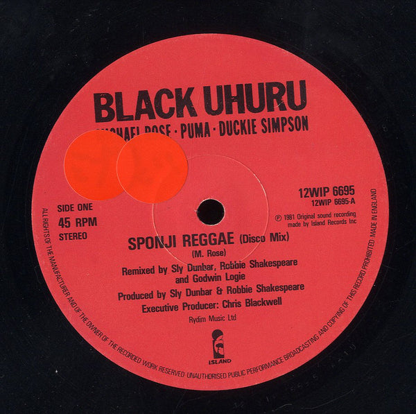 BLACK UHURU [Sponji Reggae / Trodding]