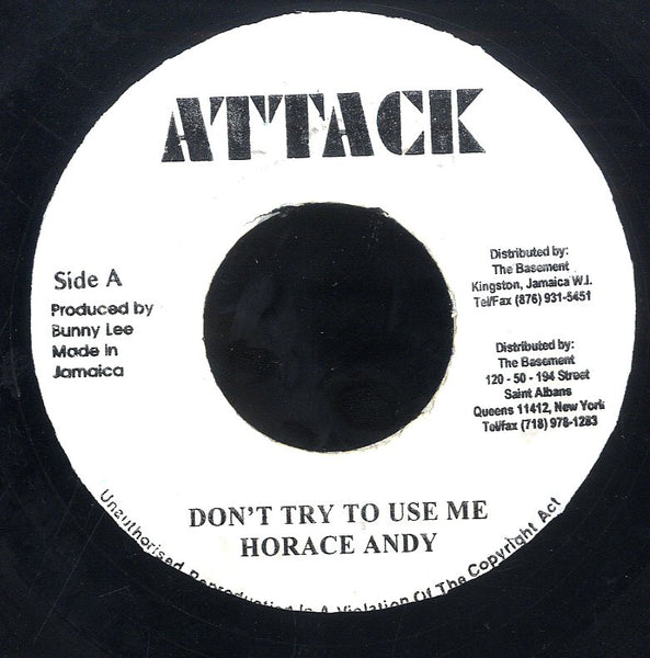 HORACE ANDY [Don't Try To Use Me]