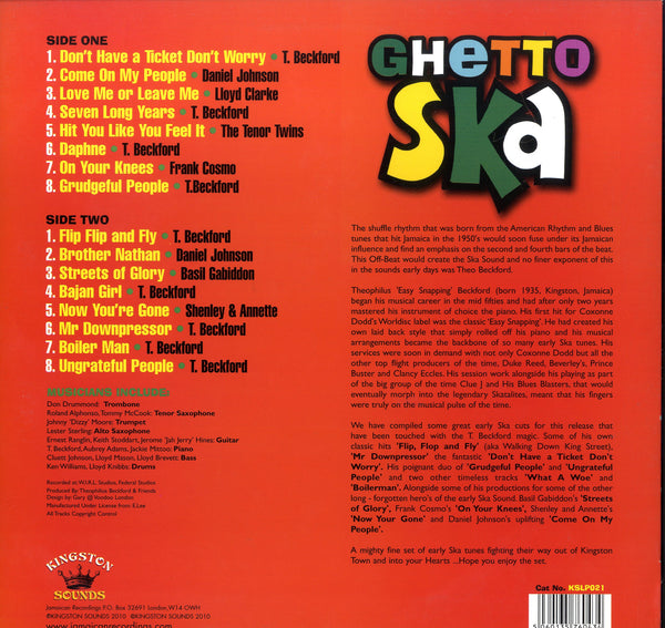 VA  T.BECKFORD . LLOYD CLARKE . DANIEL JOHNSHON .... [Ghetto Ska]