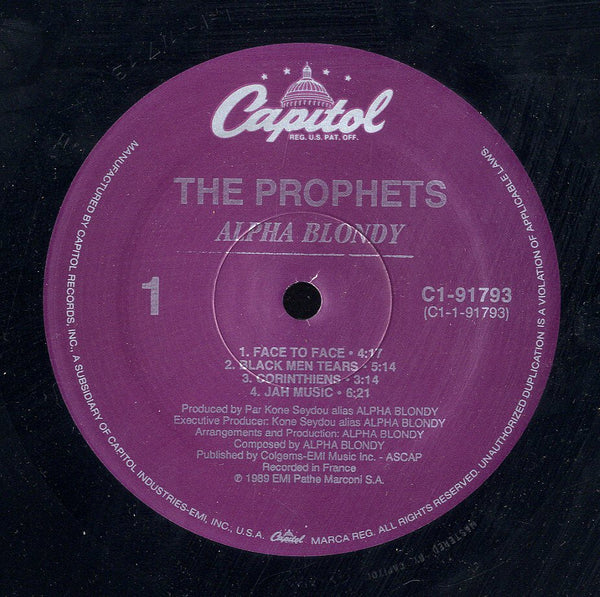 ALPHA BLONDY [Prophets]