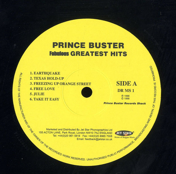 PRINCE BUSTER [Fabulous Greatest Hits]