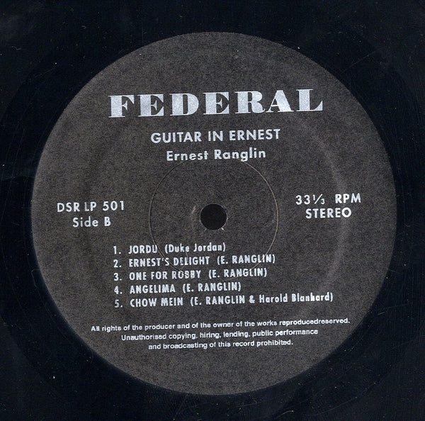 EARNEST RANGLIN [Guitar In Earnest]