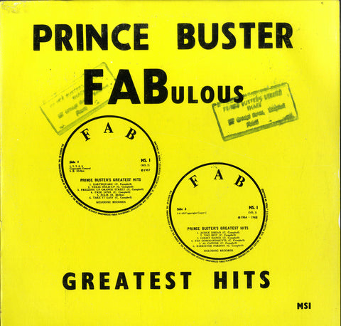 PRINCE BUSTER [Fabulous Greatest Hits]