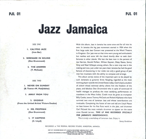 THE WORKSHOP [Jazz Jamaica]