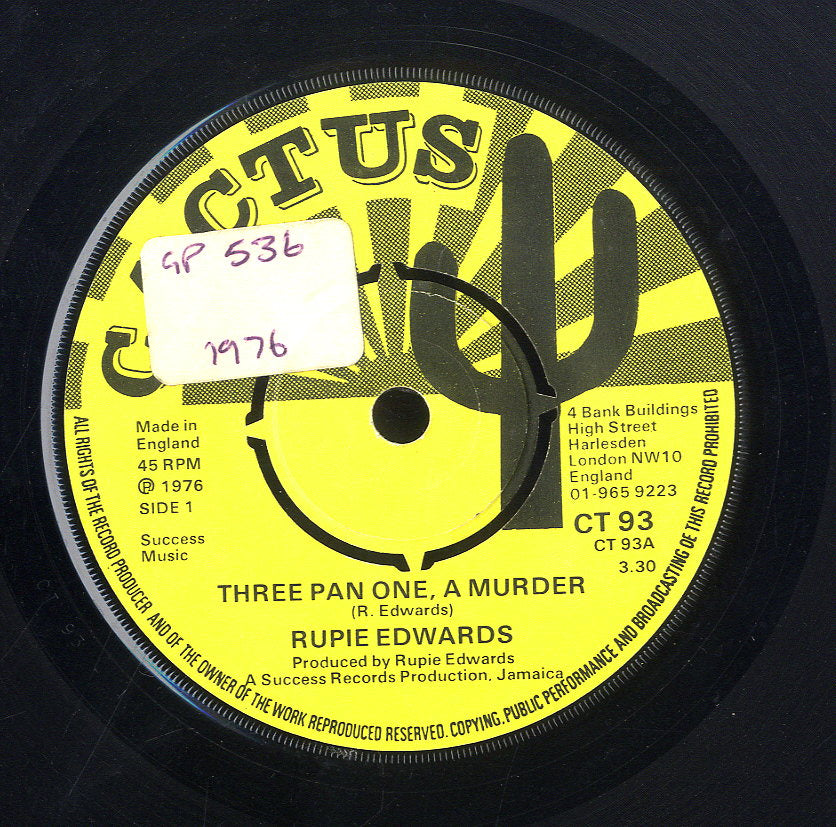 RUPIE EDWARDS [Three Pan A Murder]