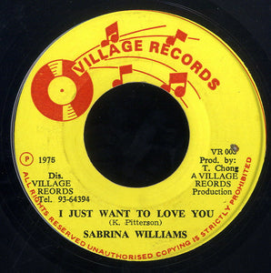 SABRINA WILLIAMS [I Just Want To Love You]