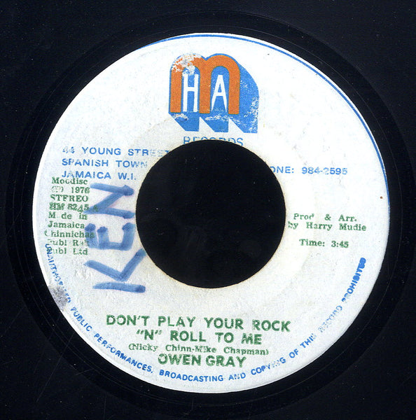 OWEN GRAY [Don't Play Your Rock'n Roll To Me]