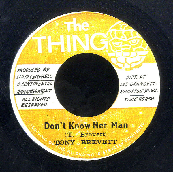 TONY BREVETT [Don't Know Her Man]