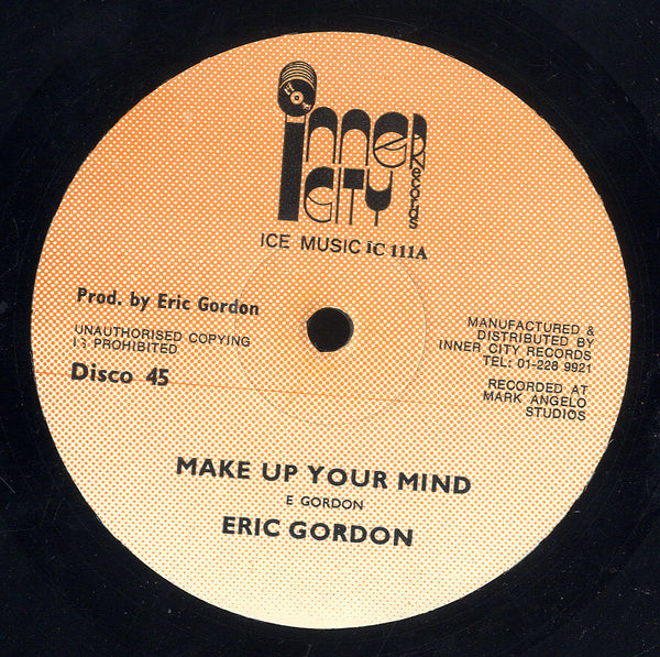 ERIC GORDON [Wondering / Make Up Your Mind]