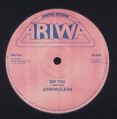 JOHN MCLEAN [Say You]