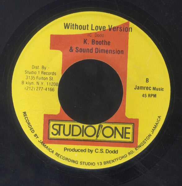 KEN BOOTHE [Without Love / Version]