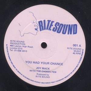 JOY MACK WITH THE CHOSEN FEW [You Had Your Chance]